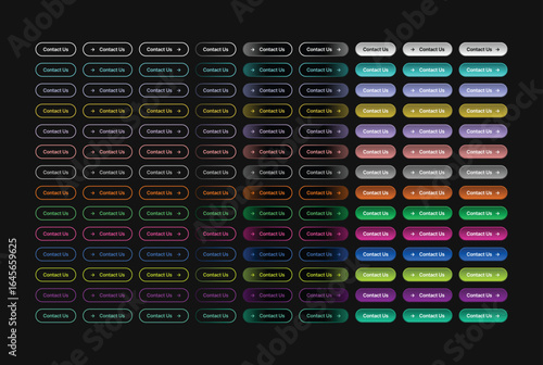 Contact us button ui design kit for websites apps and user interfaces design