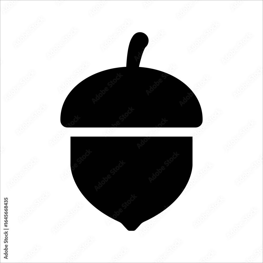 Obraz premium Illustration showing a black icon of autumn attributes on a white background