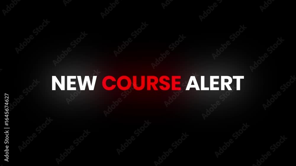 New Course Alert – 4K Particles Text Animation for Training Announcements New Course Alert – 4K Particles Text Animation for Training Announcements