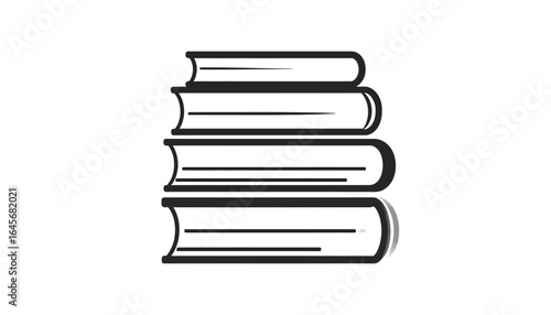 Stack of open books against a white background, representing knowledge and education