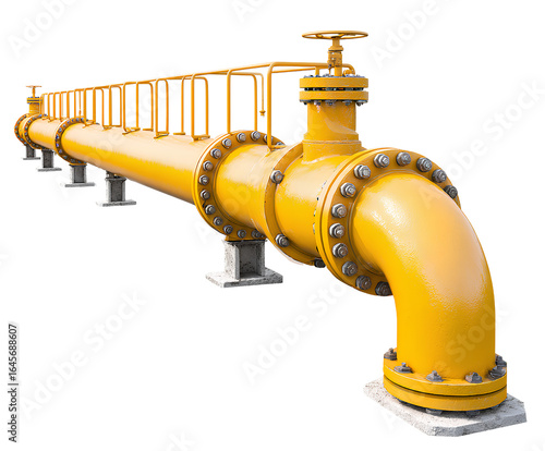  Natural gas pipeline isolated transparent background