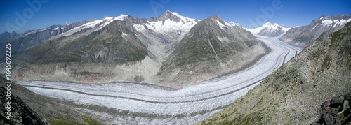Aletsch Glacier (Aletschgletscher) The Aletsch Glacier or Great Aletsch Glacier is the largest glacier in the Alps.