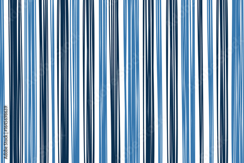 Fabric pattern vector blue navy background seamless stripe balance stripe patterns cute vertical blue nature pastel color tone stripes different size symmetric layout illustration.