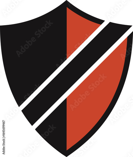 Minimalist Shield Silhouette Diagonal Design. Free Download Minimalist Shield Silhouette Diagonal Design. - GFXLoad