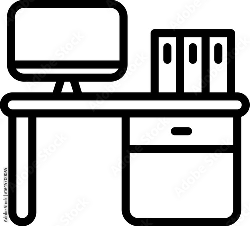 office icon related with simple icon for planning organizing and management 