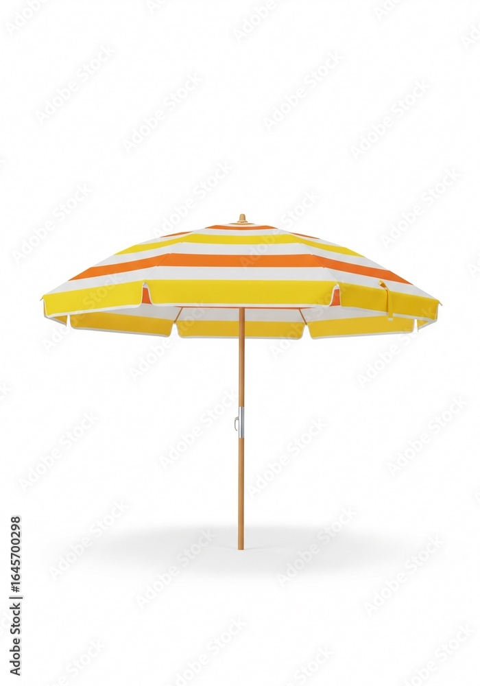 Obraz premium Summer Umbrella on white background isolated