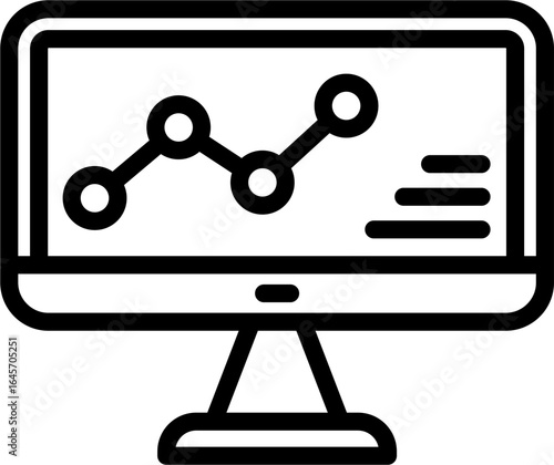 computer icon related with simple icon for planning organizing and management 