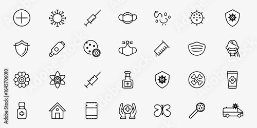 COVID-19 Vaccine Icons – Immunity, Safety & Pandemic Prevention Vector Pack