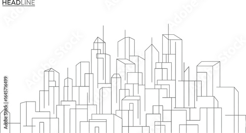 Abstract Architectural Construction - Geometric Technological Background
