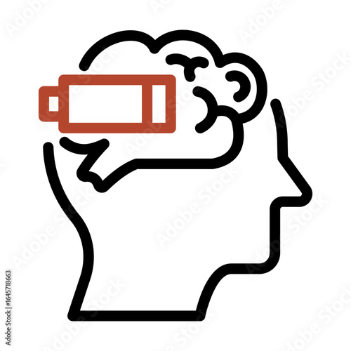 Burn Out Mental Health Awareness Concept