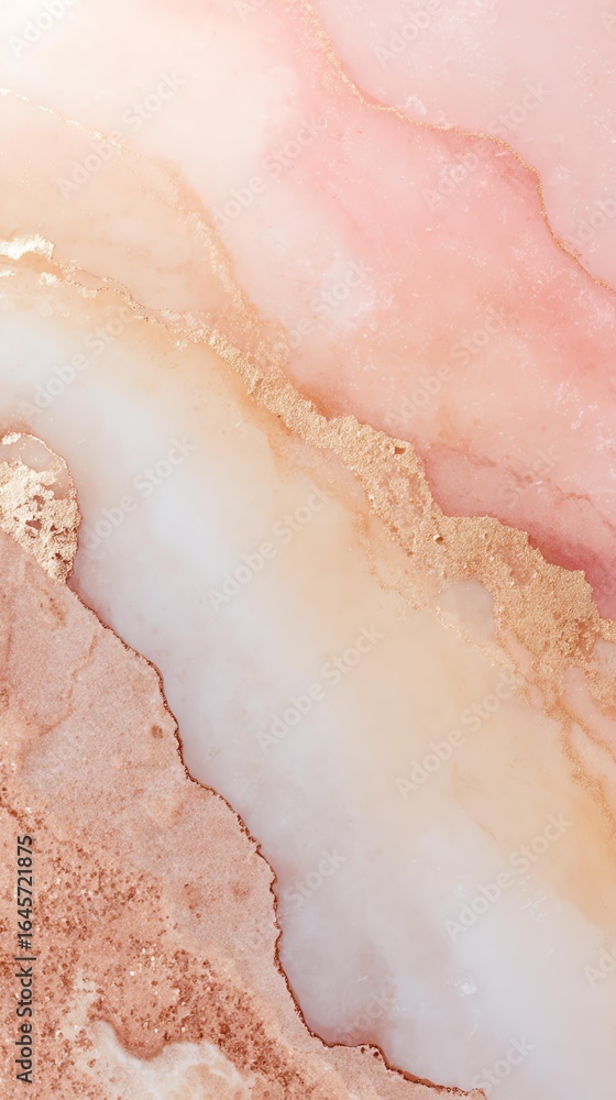 Fototapeta premium Cream Rose Soft Texture Background in Satin Style Soft, abstract pink and cream marble texture ideal for backgrounds or design projects. Cream Rose Soft Texture Background Pastel Layers