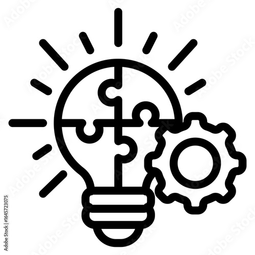 Bilde på lerret Solution icon