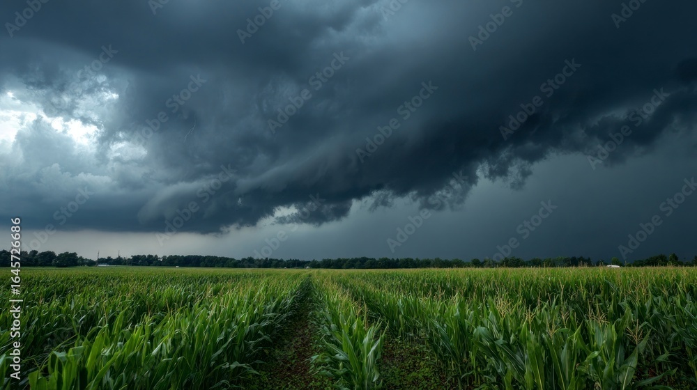 Cornfield stormy sky Cornfield stormy sky