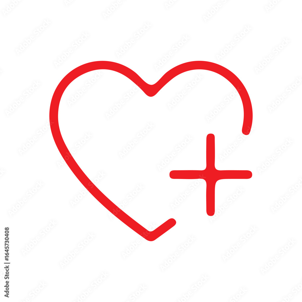 Obraz premium heart and cross