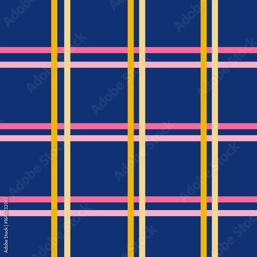 navy pink yellow abstract background of squares plaid, tartan, gingham, houndstooth windowpane