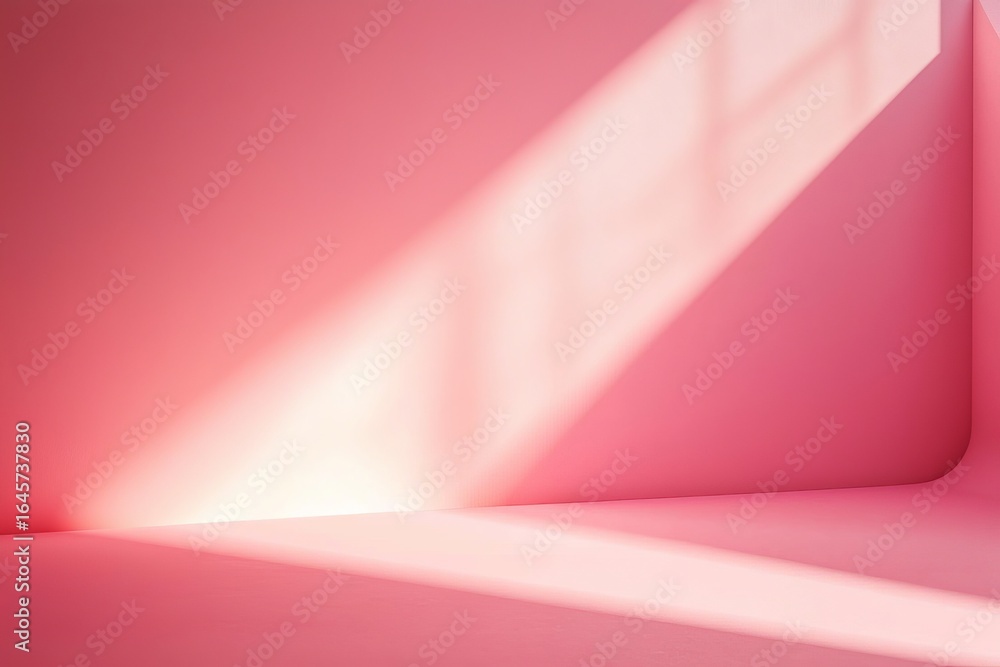Obraz premium Elegant pink wall backdrop ideal for product presentations.