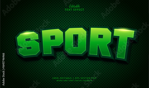 Sport Editable Text Effect Style 3d