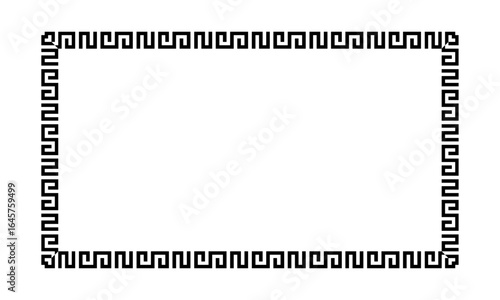 Rectangular frame in Greek style.
