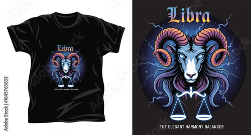 Astrology graphic vector t shirt design print. 