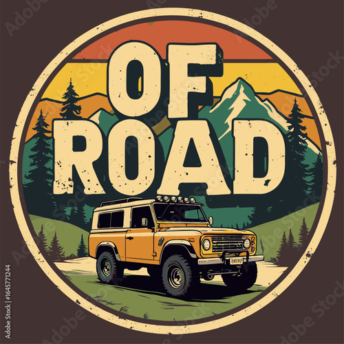 off road t-shirt vector design illustration