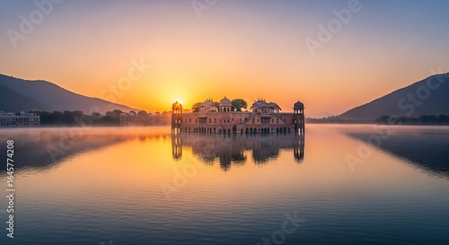 Wallpaper Mural Jal Mahal Palace at Sunrise, Jaipur, India Torontodigital.ca