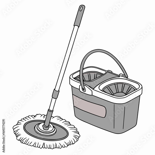 Mop and bucket cleaning tools household hygiene