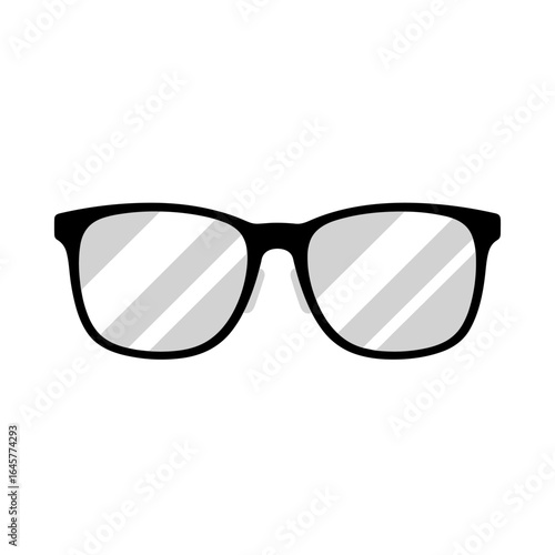 Classic black framed eyeglasses for vision correction and fashionable accessory