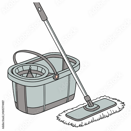Mop and bucket cleaning set household hygiene