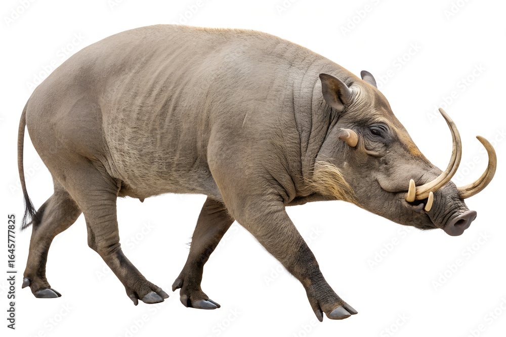 Naklejka premium Babyrousa isolated on white background