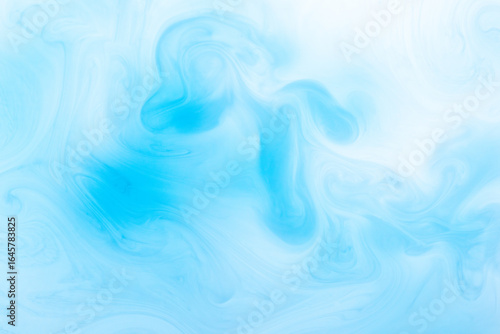 Blue and White Flowing Watercolor Background