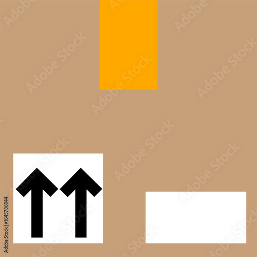 Free Download Brown cardboard box, online shop package box on transparent background. - GFXLoad