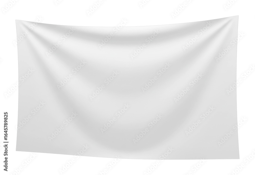 Naklejka premium Draped white fabric display studio setting soft lighting textural exploration. Cut out png