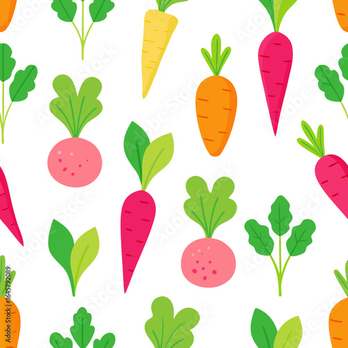 seamless pattern with vegetables