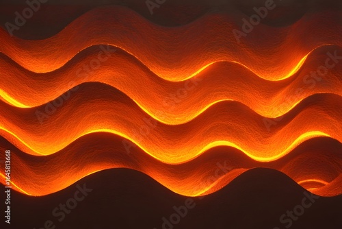 Abstract waves of fiery light, perfect for creative projects, backgrounds, and visualizations