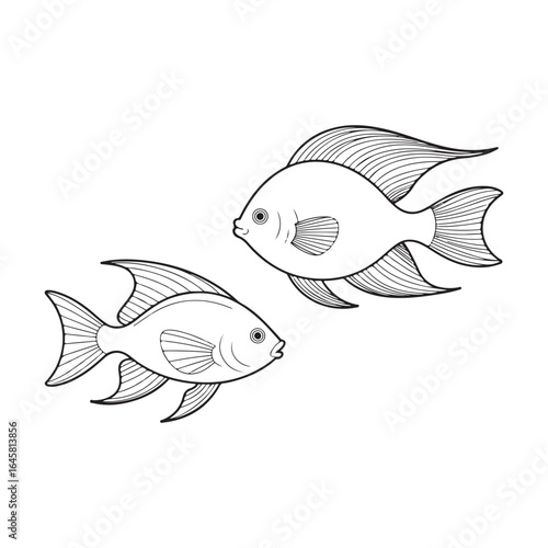 vector illustration of a fish