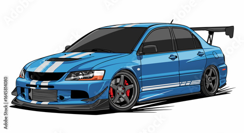 Pixelated Sport Vehicle With Grey Accents