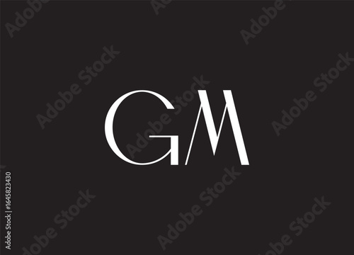 GM Abstract Letters Logo Monogram