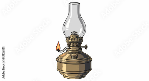 old oil lamp