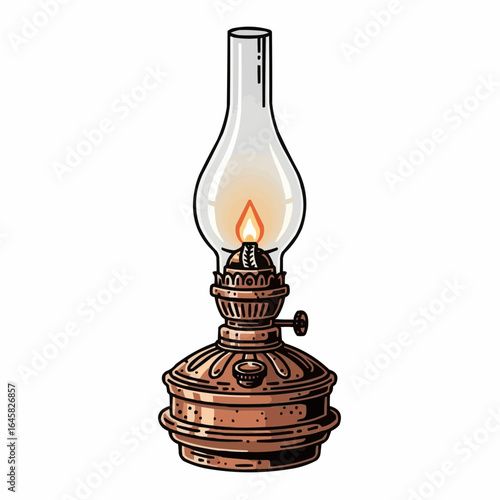 old oil lamp