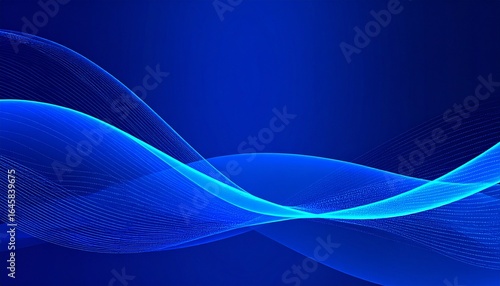 Abstract blue wave design