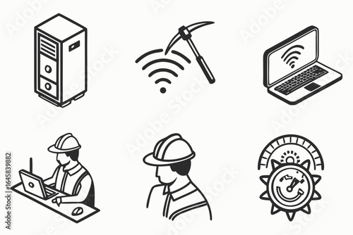 vector illustration of a construction site