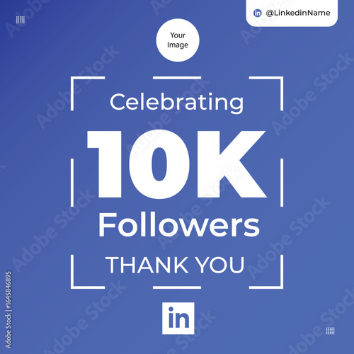 LinkedIn followers post, LinkedIn followers post design, post, LinkedIn, followers, milestone