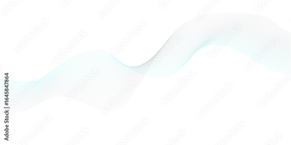 Fototapeta premium Trendy geometric background of smooth wave blend lines. Vector illustration for banners, posters, covers. Abstract modern design, Abstract background vector.