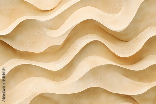 Beautiful sand texture background. Beautiful natural light yellow sand with detailed wave patterns. 
