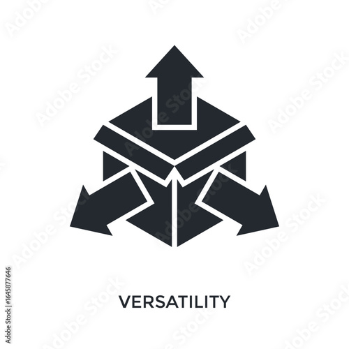 Versatility Icon Glyph Style. Vector Illustration For Graphic Design