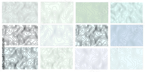 set of abstract topography backgrounds. vector topography frame background. all file fore banner, poster. set topography eps file. set of abstract backgrounds. set of white and black topo background.