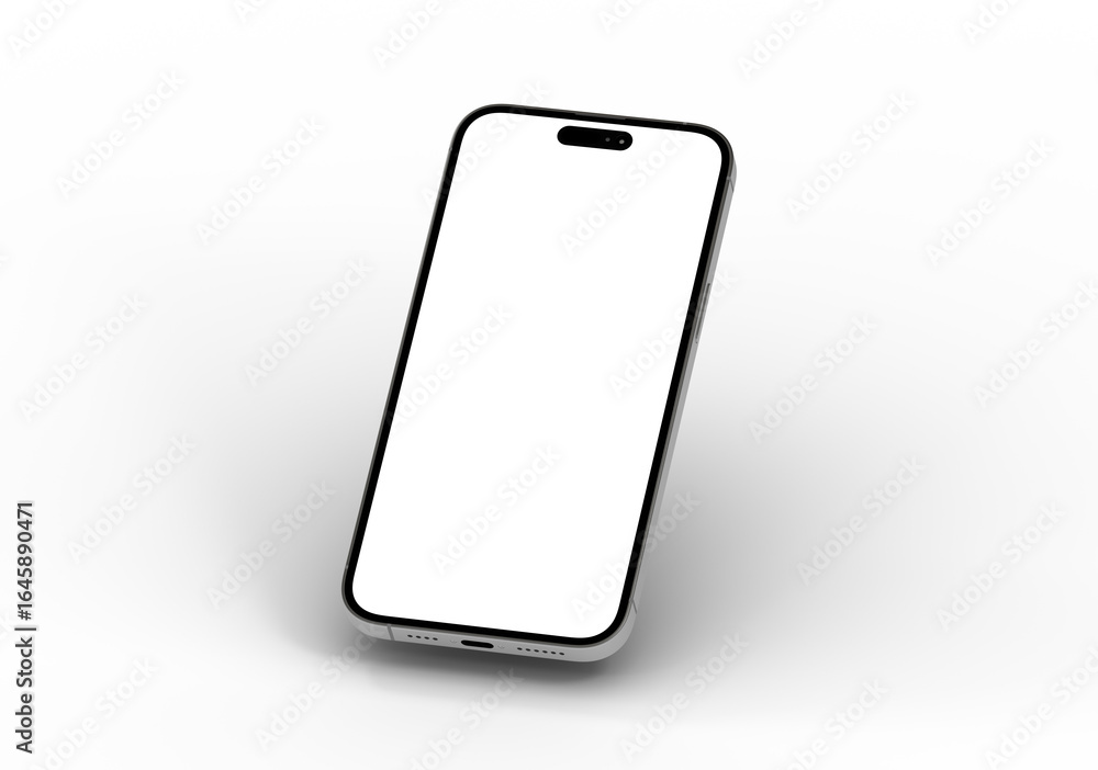 High-quality stock photo of a modern smartphone with a blank screen, ideal for app presentations or website mockups. High-quality stock photo of a modern smartphone with a blank screen, ideal for app presentations or website mockups.