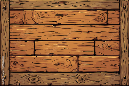 Rustic Wooden Plank Background with Texture and Detail