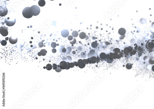 Swirling grey bubbles on wh...