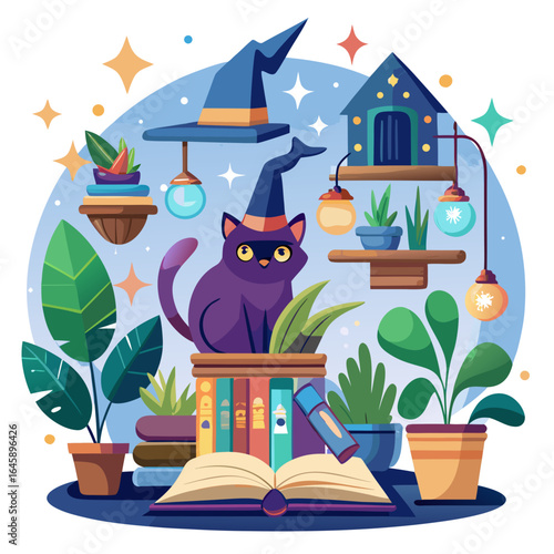 Scary Halloween Vector Set with Spooky Elements